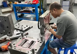 Manually Working On Mold Tooling