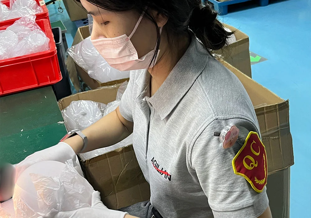 QC Inspector On Assembly Line