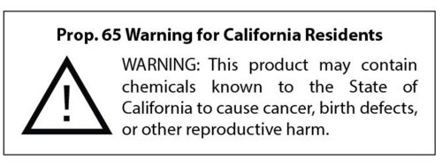 california prop 65 warning label
